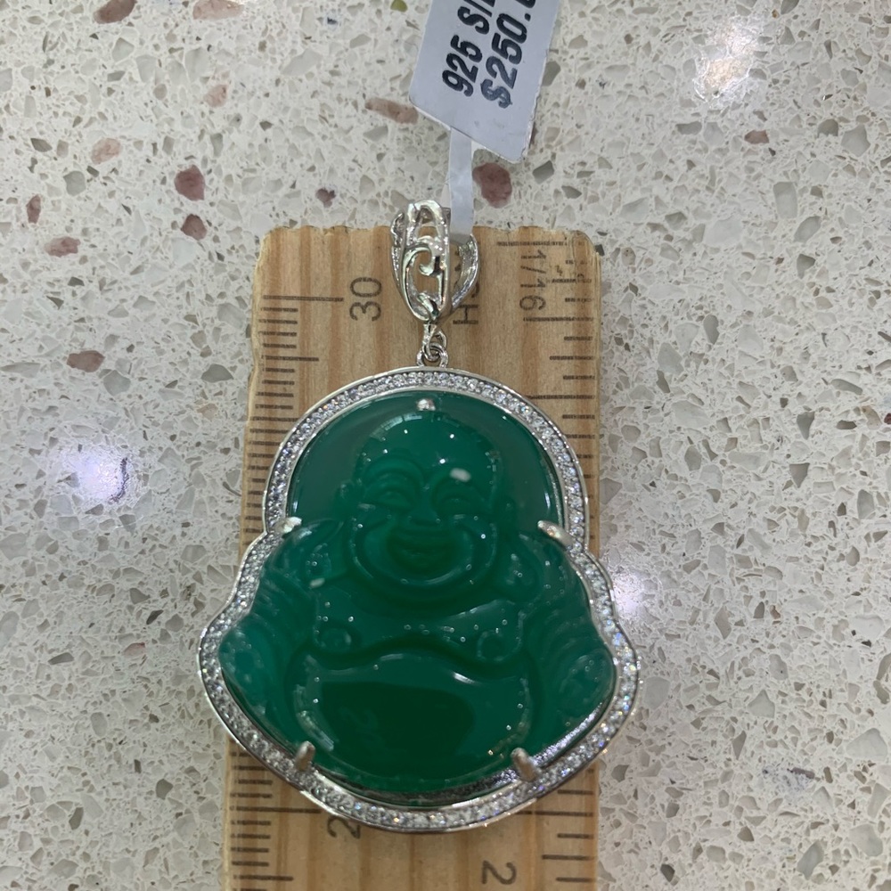 Green jade Buddha